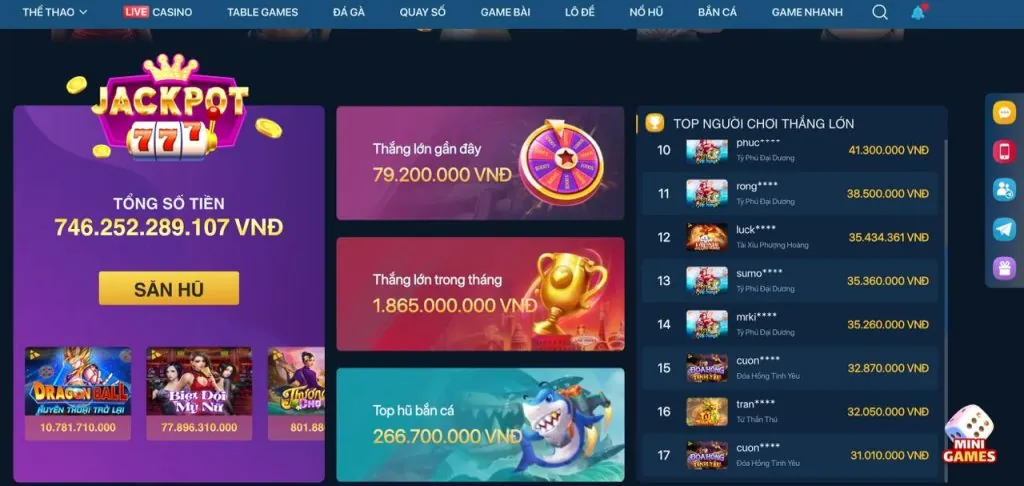 Hoàn Trả Hàng Tuần Bắn Cá